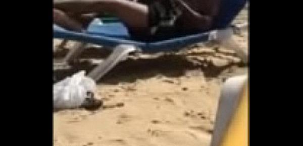  19yo caught flashing on public beach